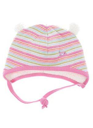 Bonnet imprimé fantaisie rose MAXIMO fille