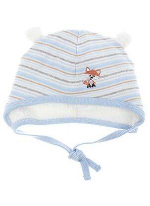 Bonnet imprimé fantaisie bleu MAXIMO garçon
