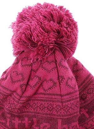 Bonnet imprimé fantaisie rose MAXIMO fille