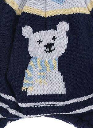 Bonnet imprimé fantaisie bleu MAXIMO garçon
