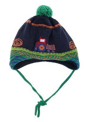 Bonnet imprimé fantaisie bleu MAXIMO garçon