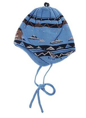 Bonnet imprimé fantaisie bleu MAXIMO garçon