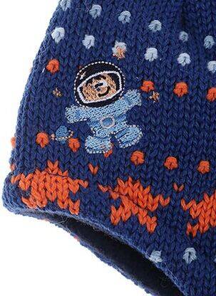 Bonnet imprimé fantaisie bleu MAXIMO garçon