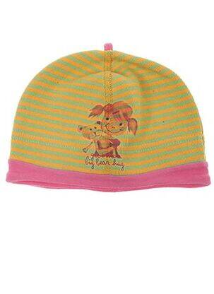 Bonnet imprimé fantaisie jaune MAXIMO fille
