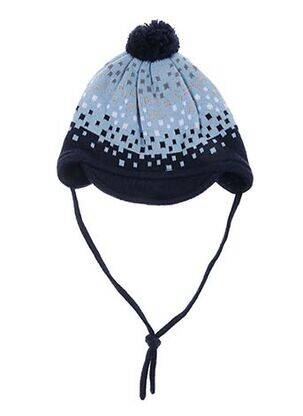 Bonnet imprimé fantaisie bleu MAXIMO garçon