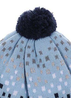 Bonnet imprimé fantaisie bleu MAXIMO garçon