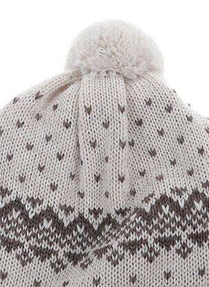 Bonnet empiècements beige MAXIMO enfant