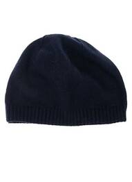 Bonnet finition bords-côtes bleu MAXIMO enfant