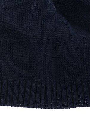 Bonnet finition bords-côtes bleu MAXIMO enfant