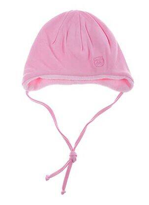 Bonnet fermeture liens à nouer rose MAXIMO fille