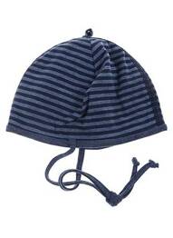 Bonnet fermeture liens à nouer bleu MAXIMO enfant