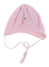 Bonnet fermeture liens à nouer rose MAXIMO fille