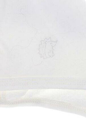 Bonnet fermeture liens à nouer blanc MAXIMO enfant