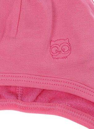 Bonnet fermeture liens à nouer rose MAXIMO enfant