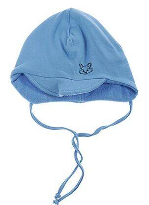 Bonnet broderie motifs brodés bleu PUSBLU garçon
