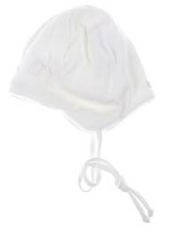 Bonnet fermeture liens à nouer blanc MAXIMO enfant