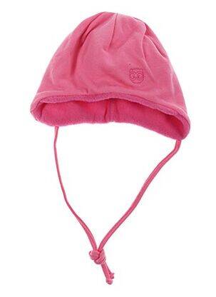 Bonnet fermeture liens à nouer rose MAXIMO fille