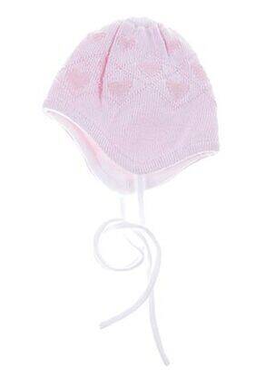 Bonnet imprimé fantaisie rose MAXIMO fille