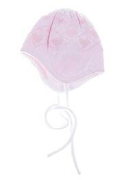 Bonnet fermeture liens à nouer rose MAXIMO fille