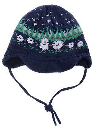 Bonnet imprimé fantaisie bleu MAXIMO garçon
