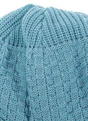 Bonnet fermeture liens à nouer bleu MAXIMO garçon