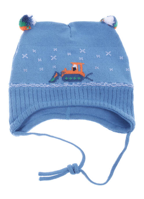 Bonnet imprimé fantaisie bleu MAXIMO garcon