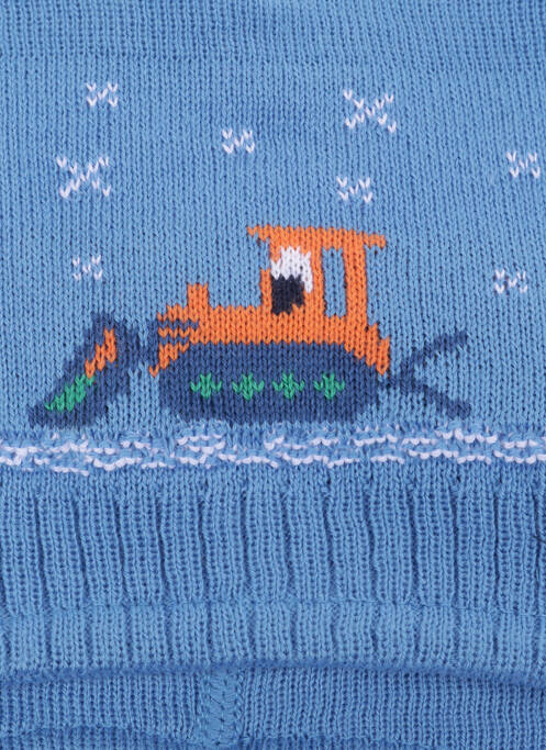 Bonnet imprimé fantaisie bleu MAXIMO garcon
