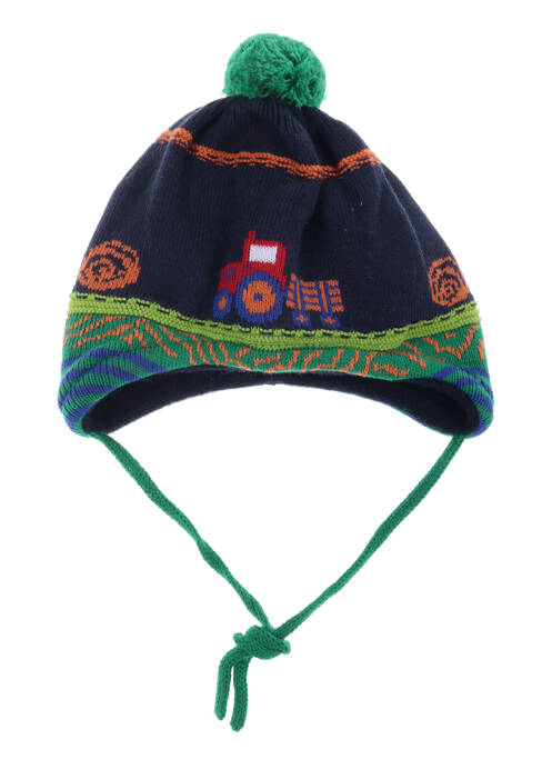 Bonnet imprimé fantaisie bleu MAXIMO garcon