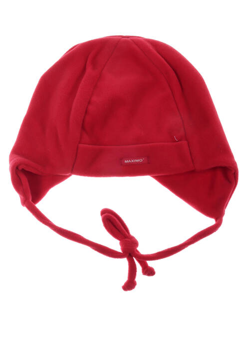 Bonnet fermeture liens à nouer rouge MAXIMO enfant