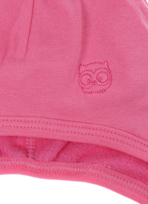 Bonnet fermeture liens à nouer rose MAXIMO enfant
