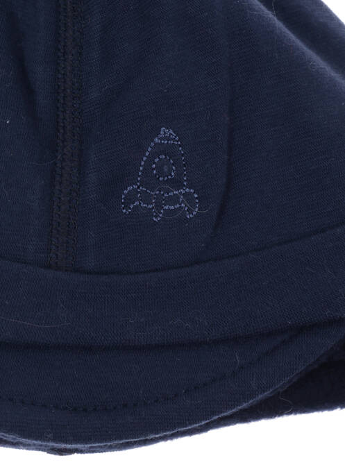 Bonnet broderie motifs brodés bleu MAXIMO garcon