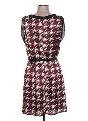 Robe mi-longue sans manche sans manche rouge ARELINE femme