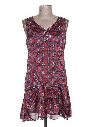 Tunique sans manche col rond rouge ARELINE femme