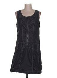 Robe mi-longue sans manche sans manche noir ARELINE femme