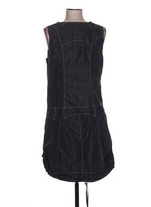 Robe mi-longue sans manche sans manche noir ARELINE femme