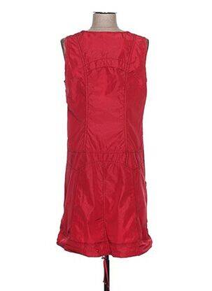 Robe mi-longue sans manche sans manche rouge ARELINE femme