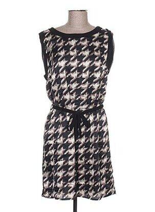 Robe mi-longue noir ARELINE pour femme