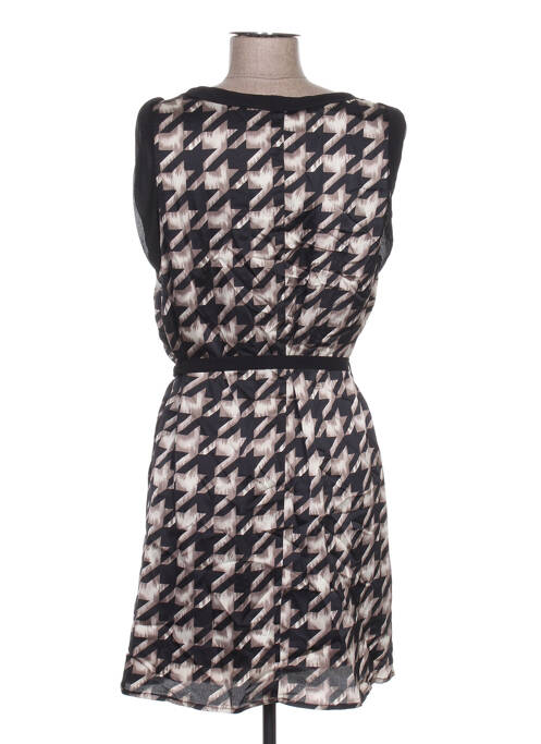 Robe mi-longue noir ARELINE pour femme