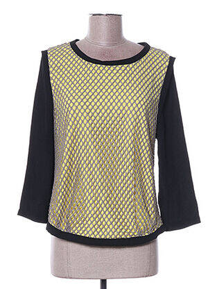 T-shirt manches 3/4 manches 3/4 jaune ARELINE femme