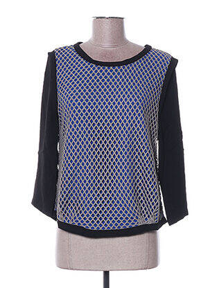 T-shirt manches 3/4 manches 3/4 bleu ARELINE femme