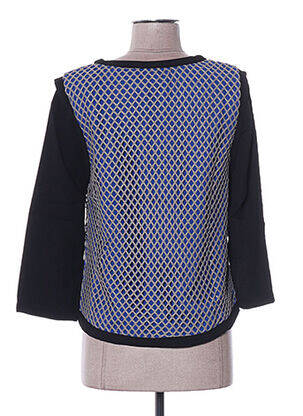 T-shirt manches 3/4 manches 3/4 bleu ARELINE femme