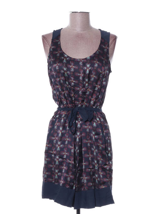 Robe courte bleu ARELINE pour femme