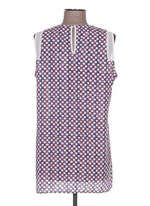 Tunique sans manche coupe fluide rouge ARELINE femme