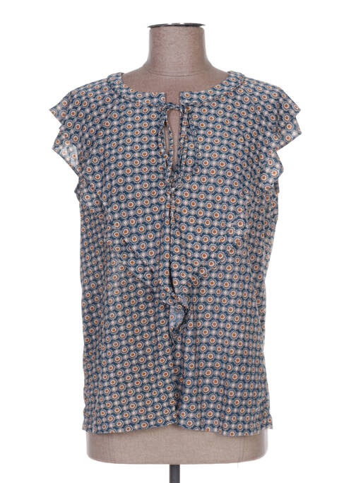 Top bleu ARELINE pour femme