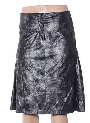 Jupe mi-longue coupe évasée gris ARELINE femme