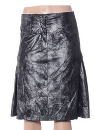 Jupe mi-longue coupe évasée gris ARELINE femme