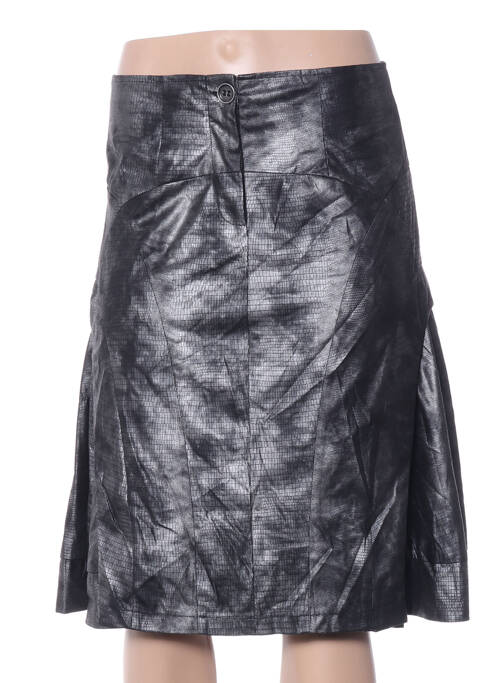 Jupe mi-longue coupe évasée gris ARELINE femme