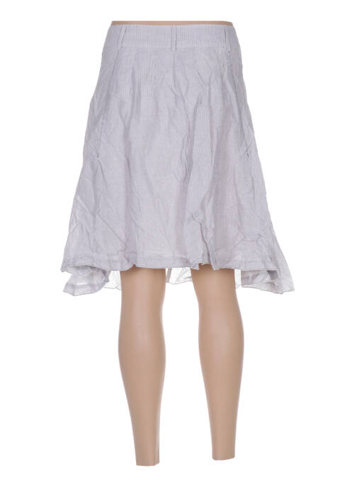 Jupe mi-longue gris ARELINE femme