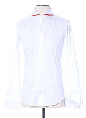 Chemise manches longues manches longues blanc AUTHENTIQUE homme
