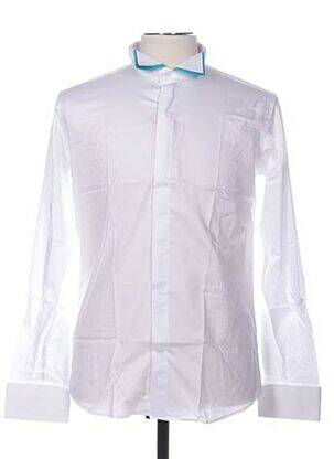 Chemise manches longues manches longues blanc AUTHENTIQUE homme